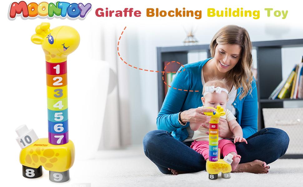 Giraffe Blocking Building Toy